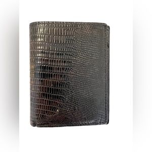Tom Ford Lizard Cardholder Dark Gray